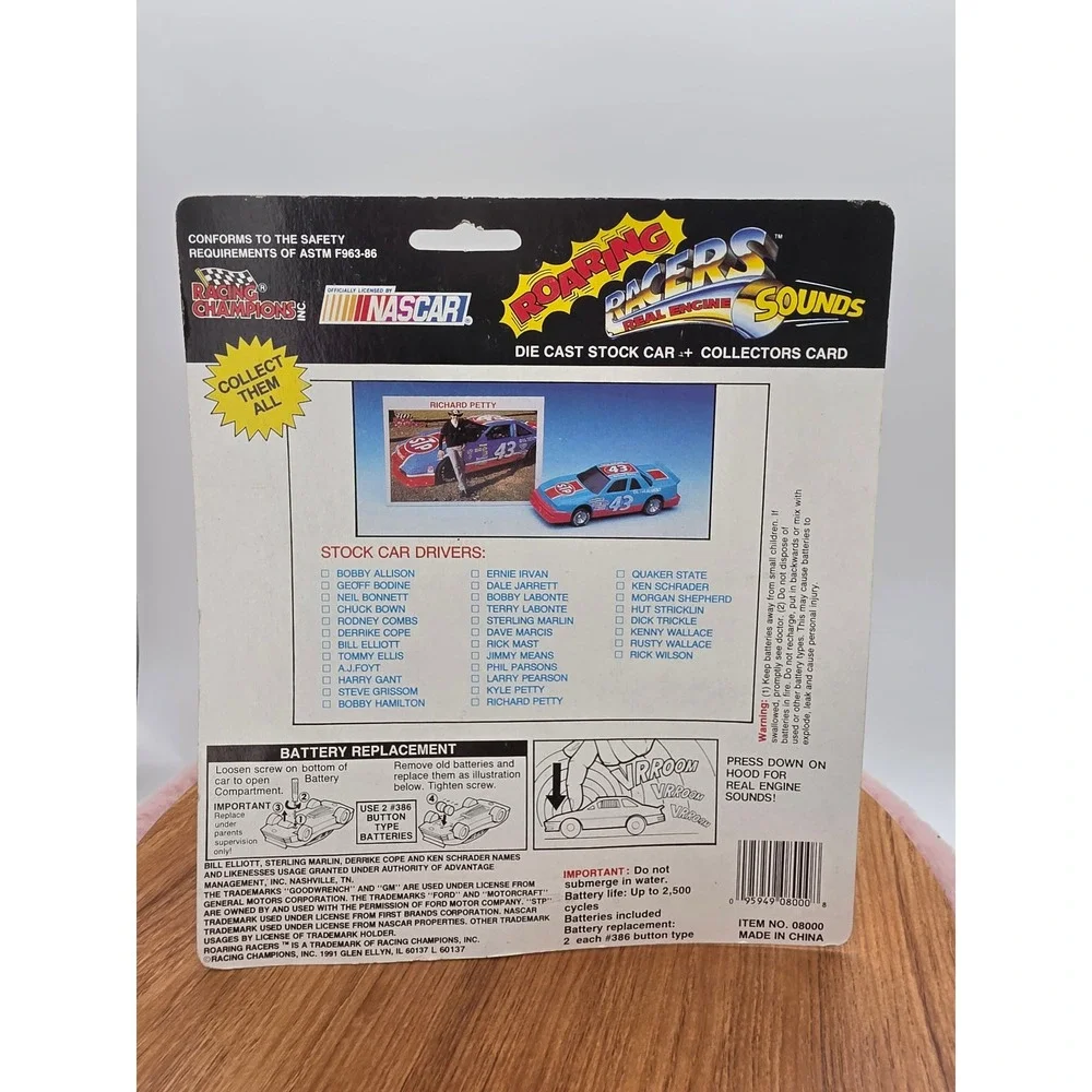 Racing Champions Dale Jarrett 21 Citgo Roaring Racers Sound Die Cast NASCAR 1991